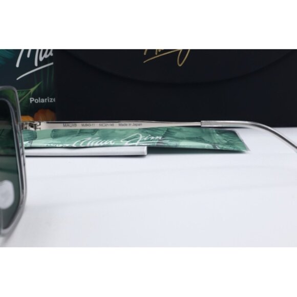 Maui Jim Violet Lake MJ 843-11 silver Cat Eye Sunglasses Blue Hawaii
